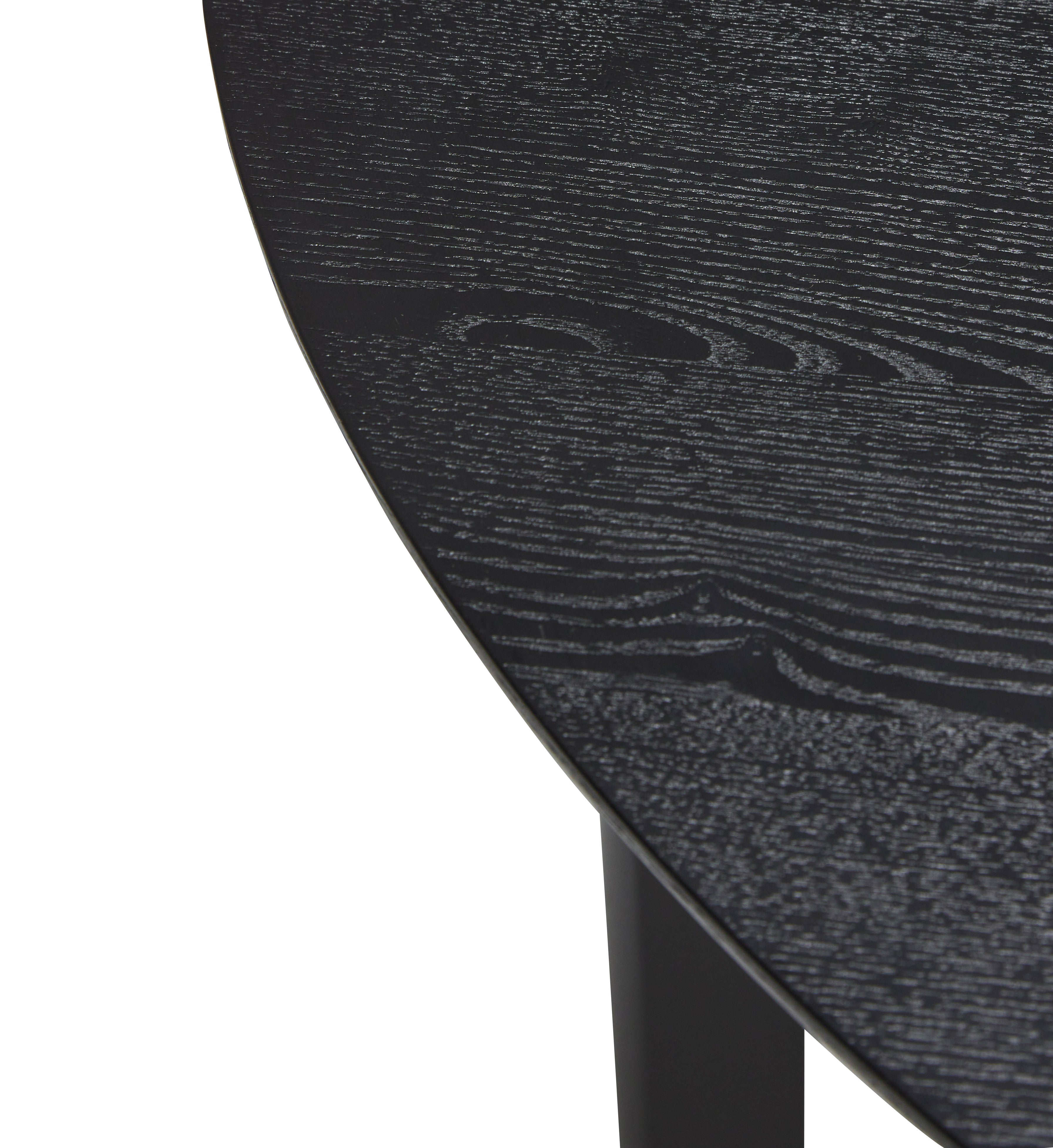 Fjord Esstisch rund klein schwarz - Ø120xh75cm