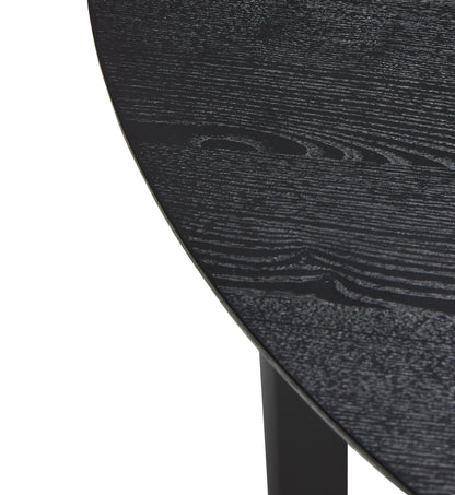 Fjord Esstisch rund klein schwarz - Ø120xh75cm