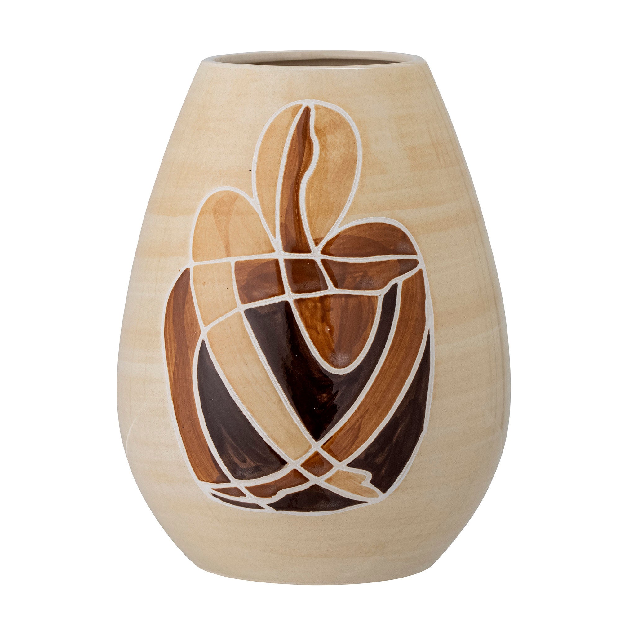 Bloomingville Jona Vase, Brown, Steinzeug
