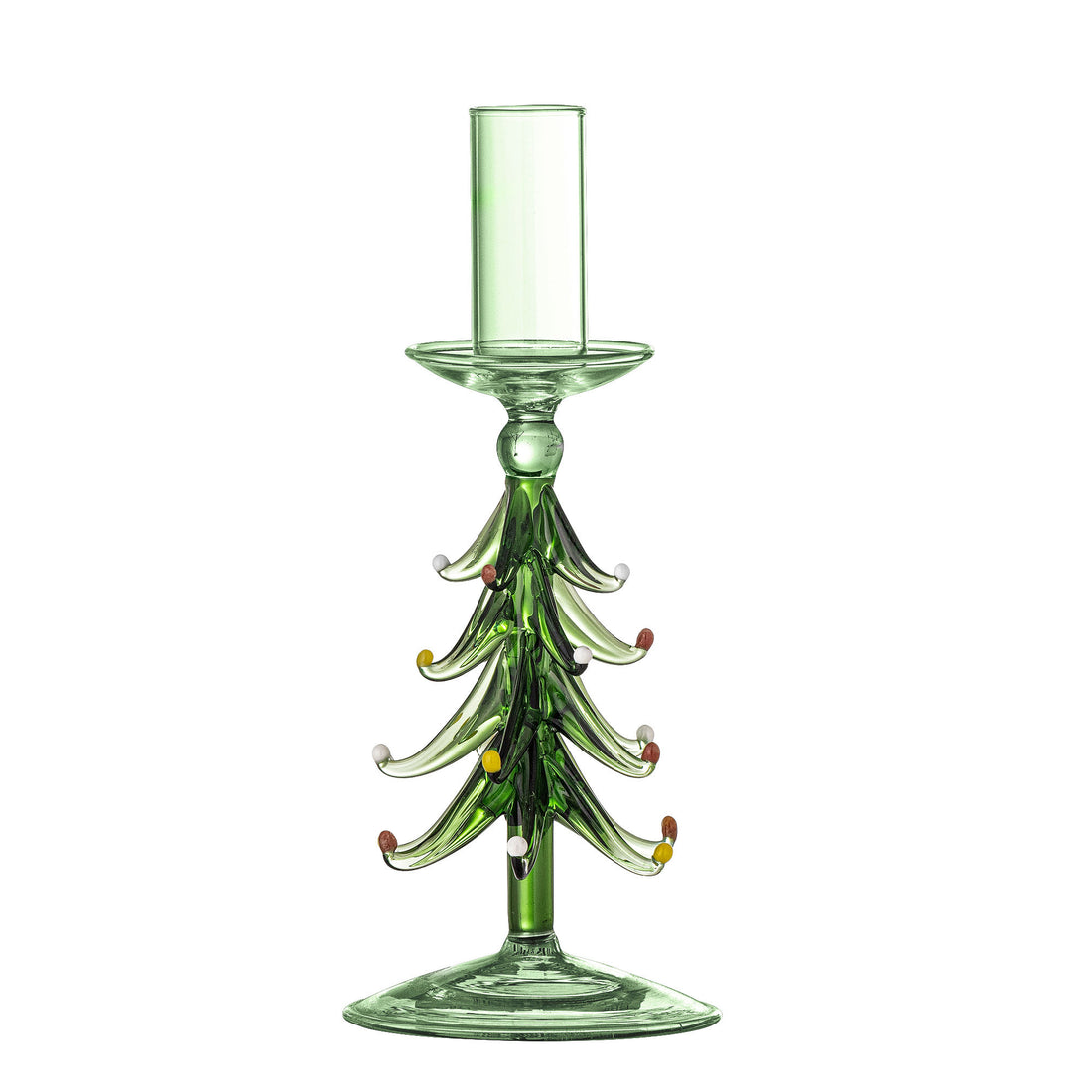 Bloomingville Brant Candlestick, Grün, Glas