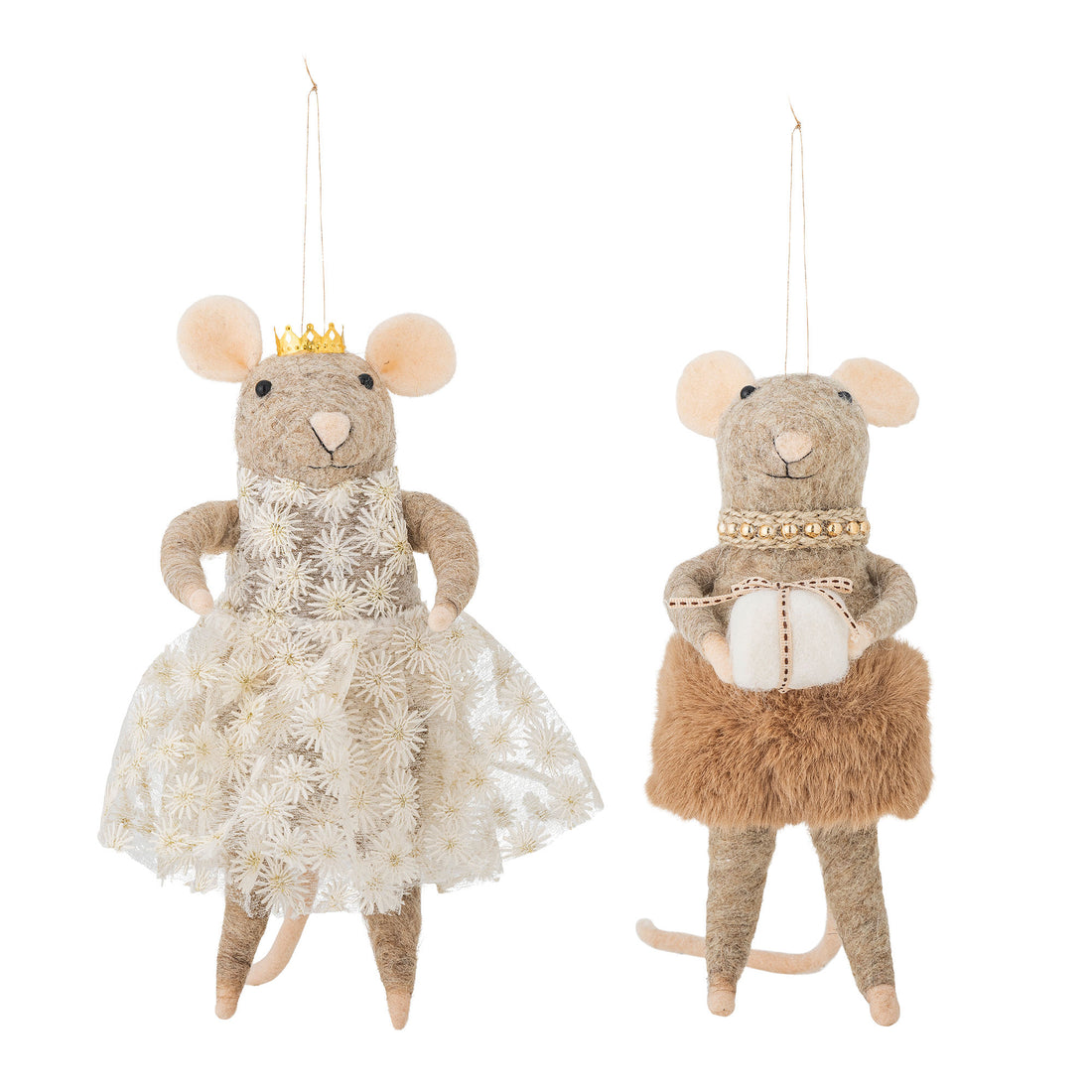 Bloomingville Peo Ornament, braun, Wolle