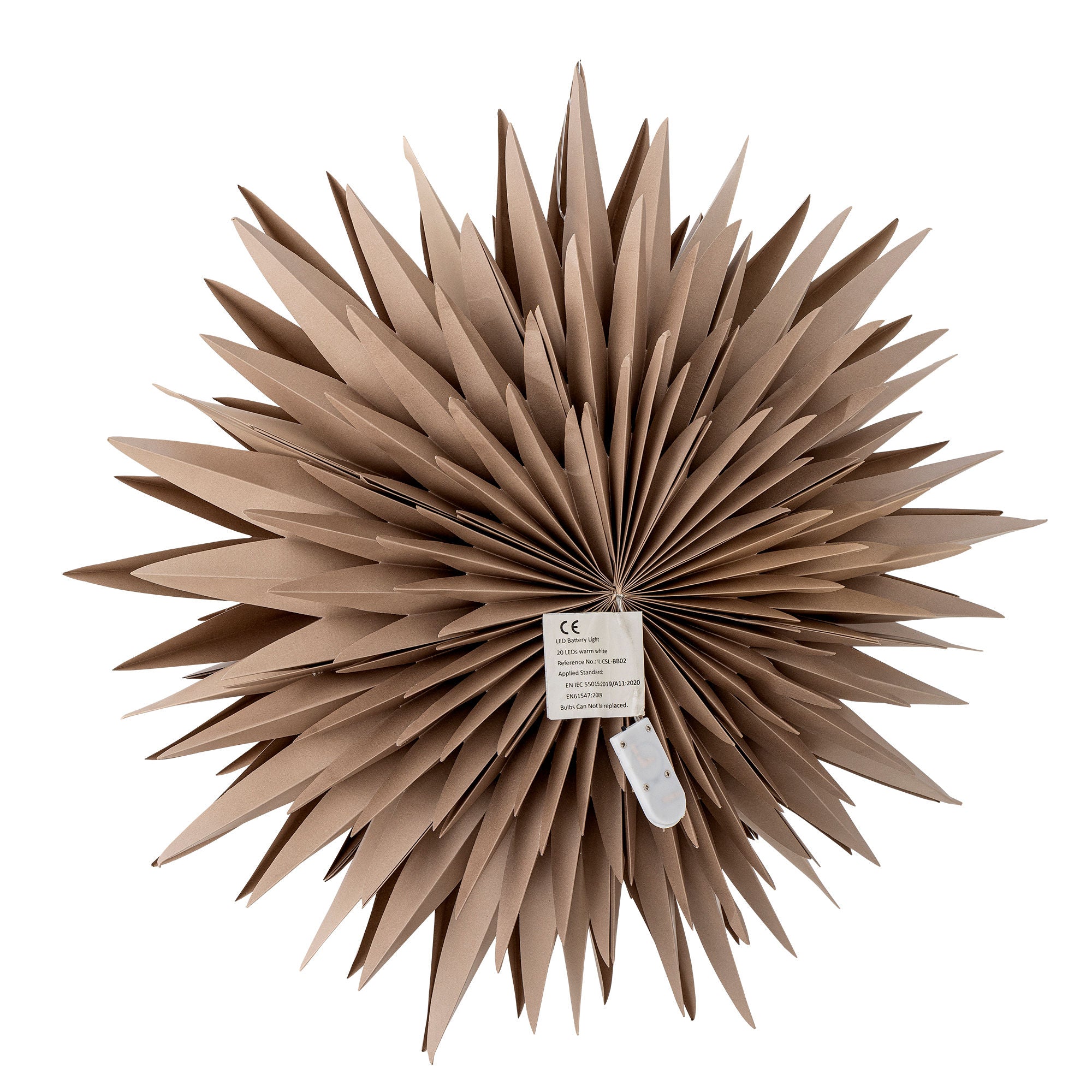 Bloomingville Elijas Stern mit hell, braun, fsc® mix, Papier