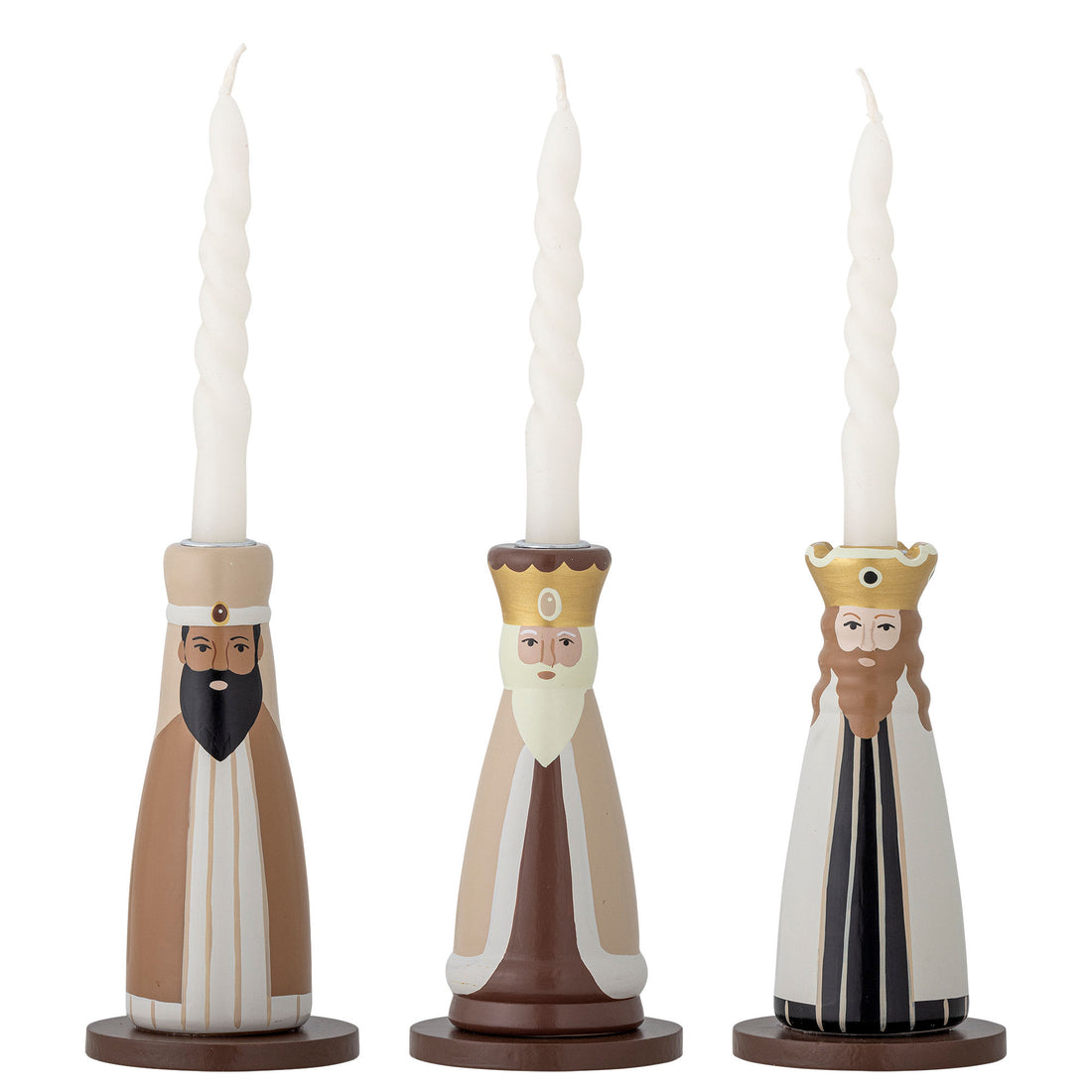 Bloomingville Betie Candlestick, Nature, FSC®100%, Buche