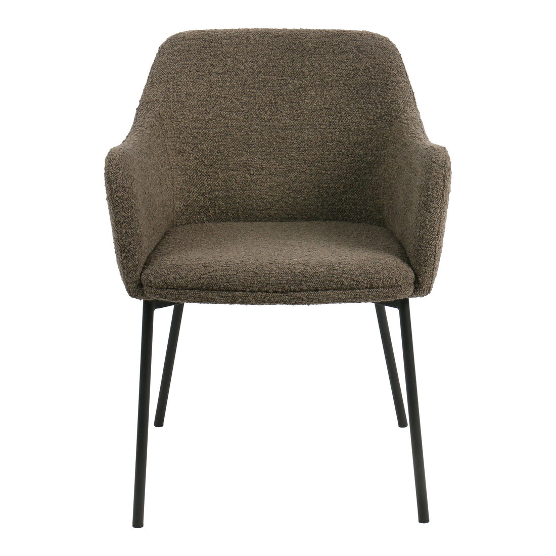 Melilla Esstischstuhl - Esstischstuhl, Bouclé, Brown, Black Ben HN1064