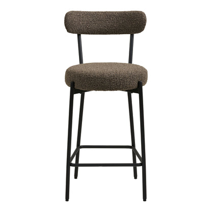 Badalona Counterstuhl - Counterstuhl, Bouklé, Brown, schwarze Beine HN1064