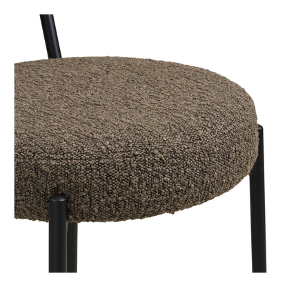 Badalona Counterstuhl - Counterstuhl, Bouklé, Brown, schwarze Beine HN1064