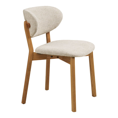 Dunkirk Esstischstuhl - Esstischstuhl, Eiche mit Stoffsitz, Beige HN1318