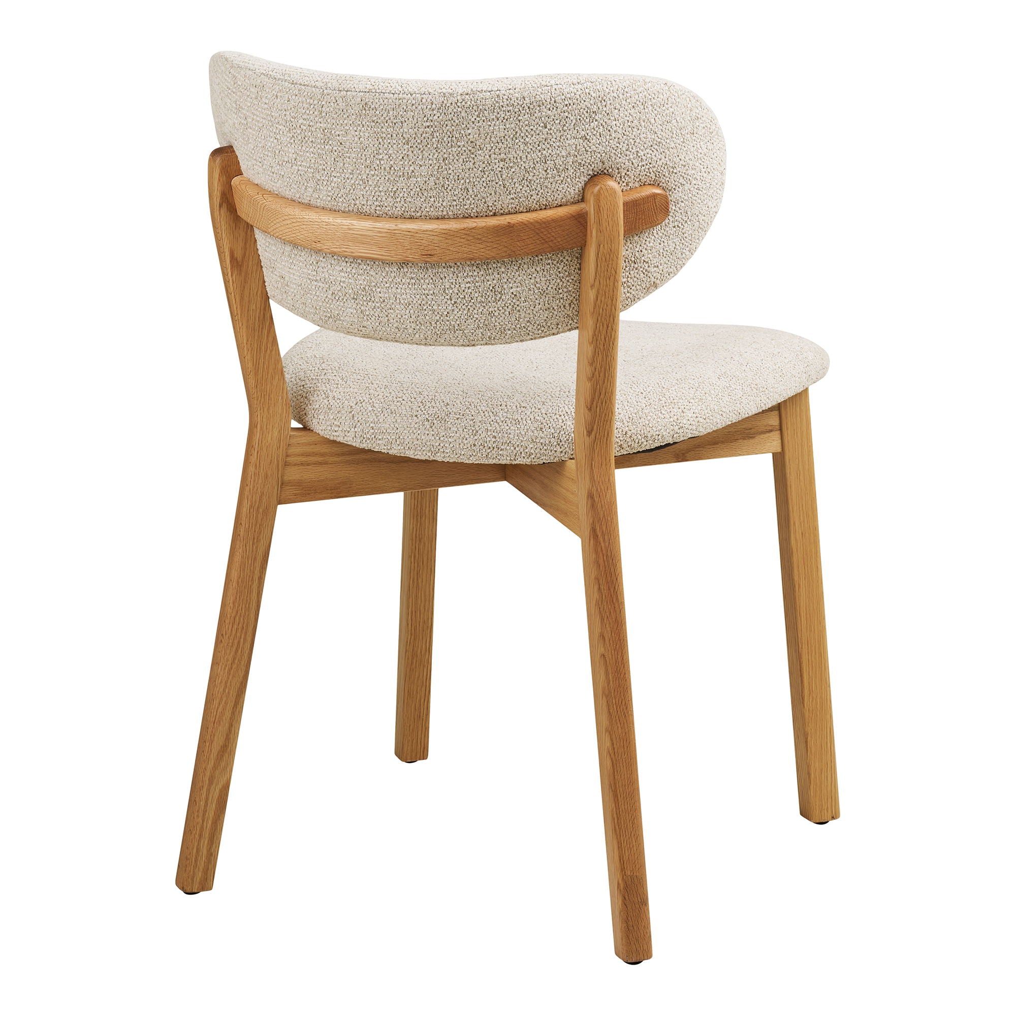 Dunkirk Esstischstuhl - Esstischstuhl, Eiche mit Stoffsitz, Beige HN1318