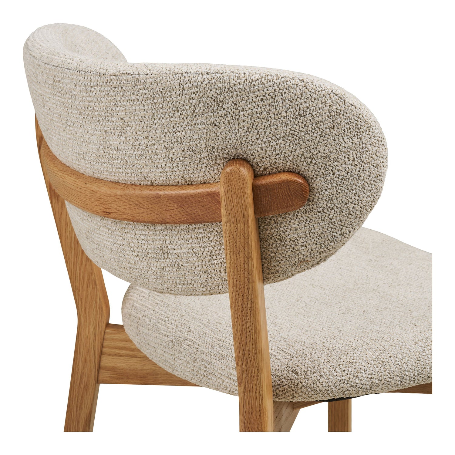 Dunkirk Esstischstuhl - Esstischstuhl, Eiche mit Stoffsitz, Beige HN1318