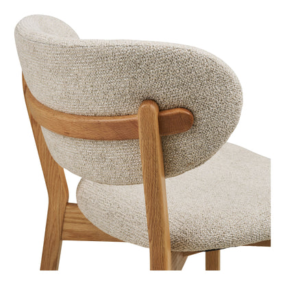 Dunkirk Esstischstuhl - Esstischstuhl, Eiche mit Stoffsitz, Beige HN1318
