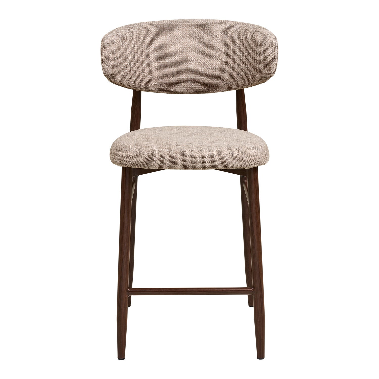 Levanto Counter Chair – Thekenstuhl, Sand, Beine in Holzoptik, Walnuss HN1302
