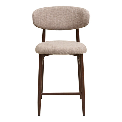 Levanto Counter Chair – Thekenstuhl, Sand, Beine in Holzoptik, Walnuss HN1302