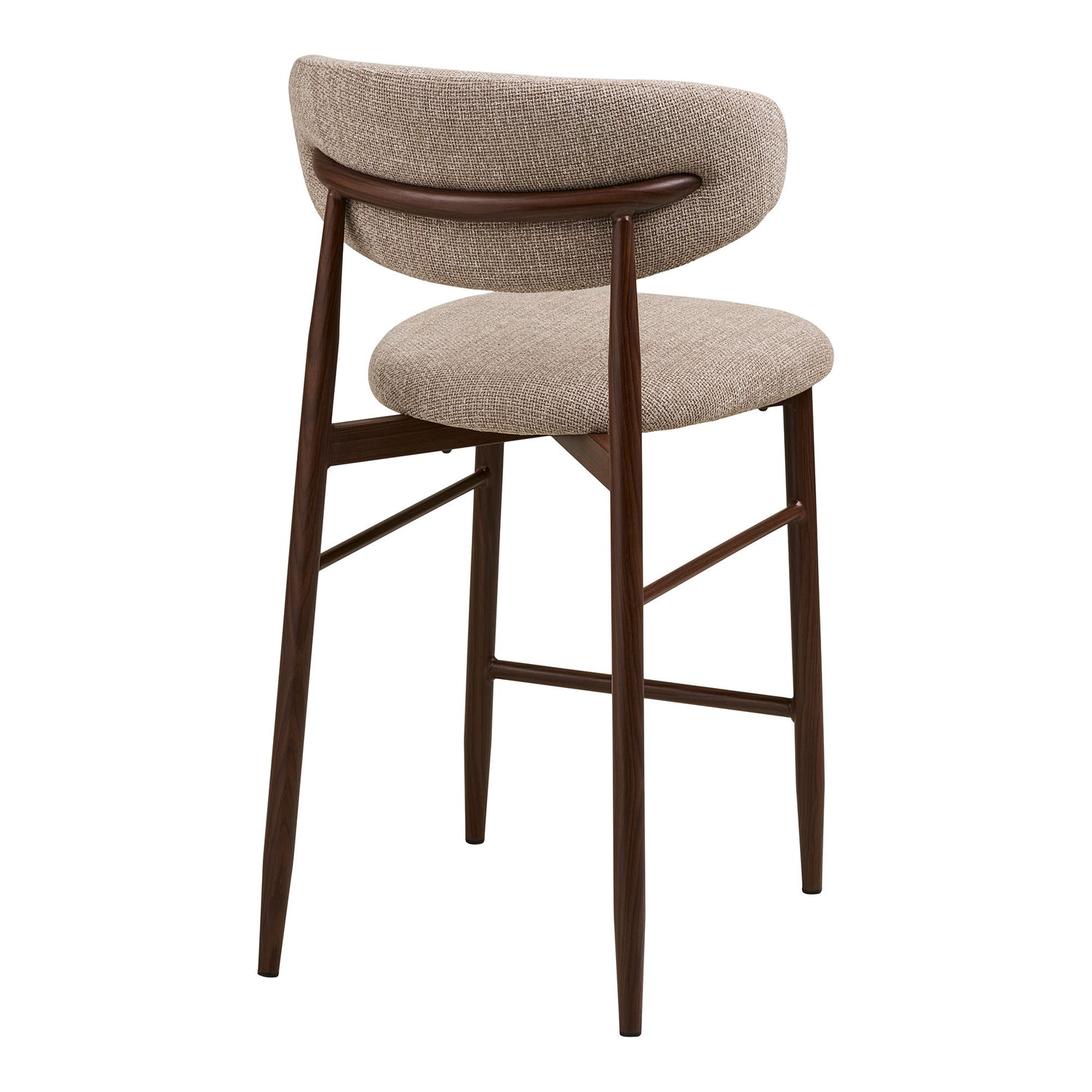 Levanto Counter Chair – Thekenstuhl, Sand, Beine in Holzoptik, Walnuss HN1302