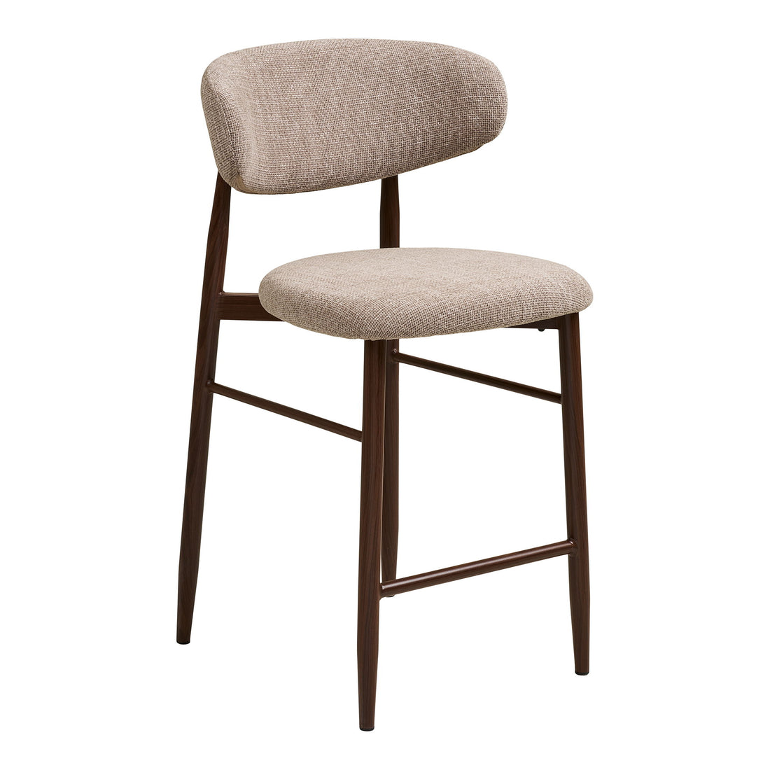 Levanto Counter Chair – Thekenstuhl, Sand, Beine in Holzoptik, Walnuss HN1302