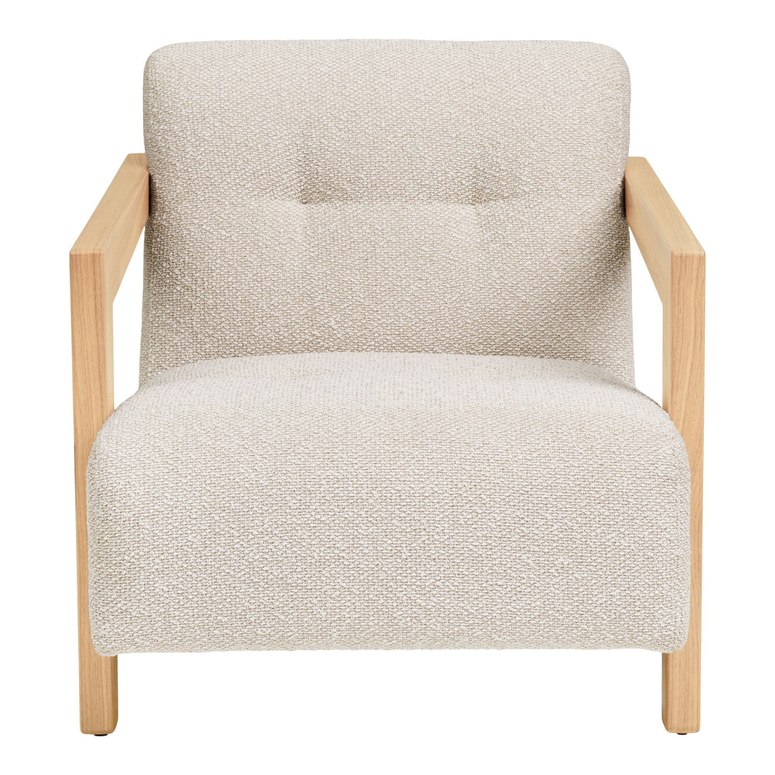 Caracas Lounge Chair - Loungesessel mit Armlehnen, Eiche, Beige HN1321