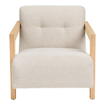 Caracas Lounge Stuhl - Lounge Stuhl mit Armlehnen, Eiche, Beige HN1321