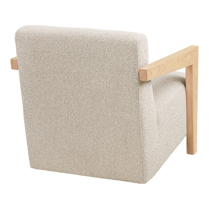 Caracas Lounge Stuhl - Lounge Stuhl mit Armlehnen, Eiche, Beige HN1321