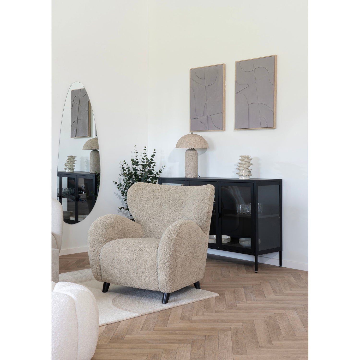 Carlino Lounge Stuhl - Lounge Stuhl, Hellbraun, HN1265