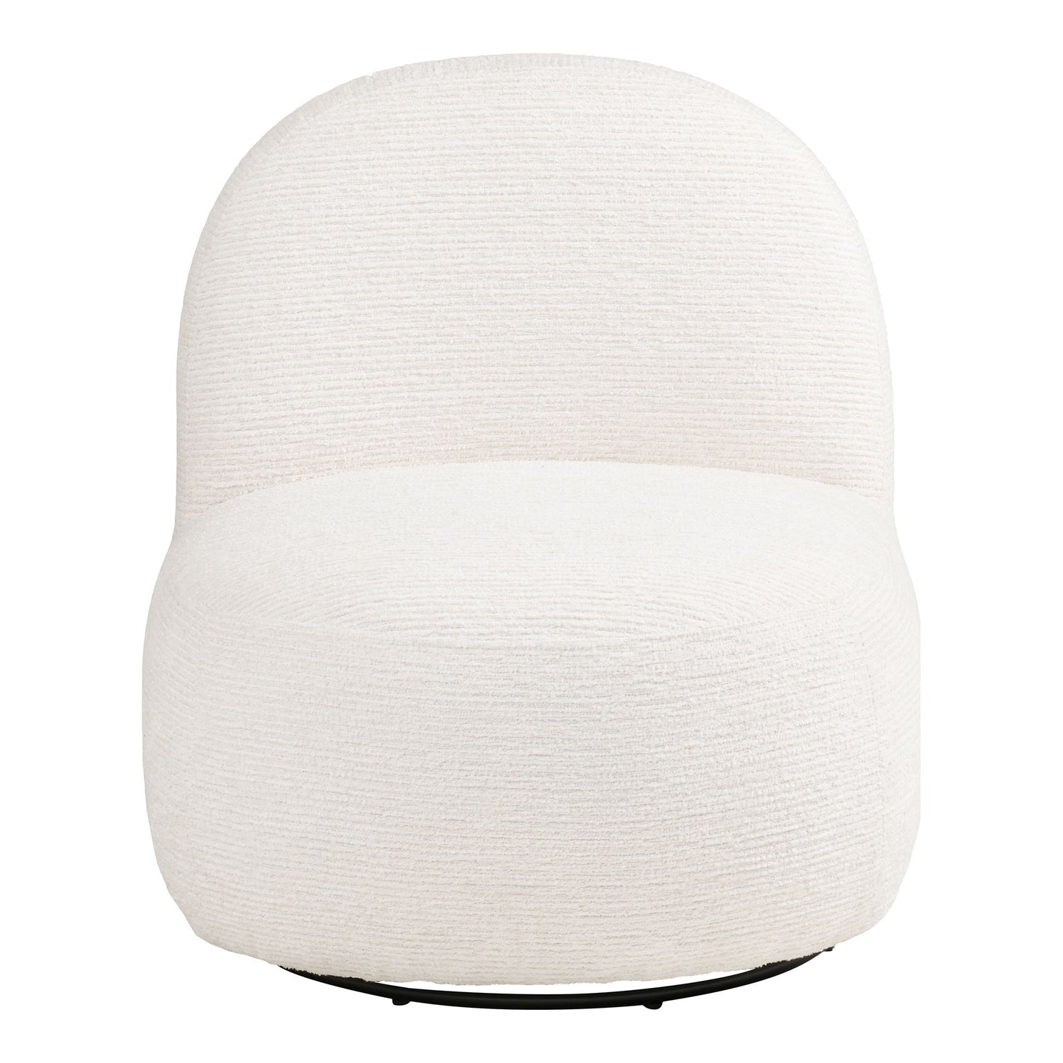 Milo Lounge Stuhl - Lounge Stuhl mit Drehfunktion, aus weißem HN1081