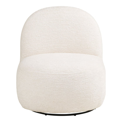 Milo Set - Lounge Stuhl und Puff, off -White HN1081