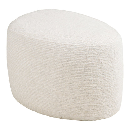 Milo Set - Lounge Stuhl und Puff, off -White HN1081
