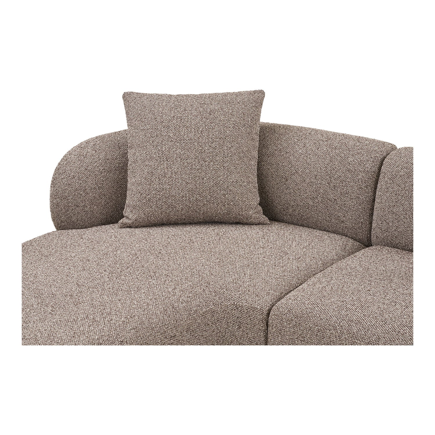 Kingston Lounge Sofa mit 2 Kissen, linksgerichtet, braun