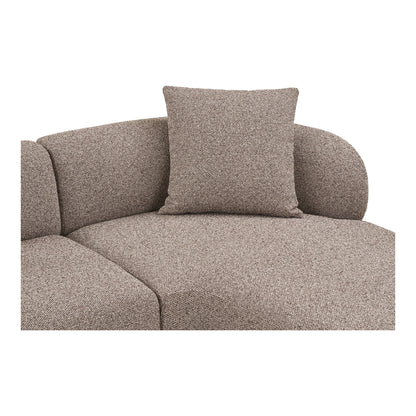 Kingston Lounge Sofa mit 2 Kissen, rechtsgerichtet, braun