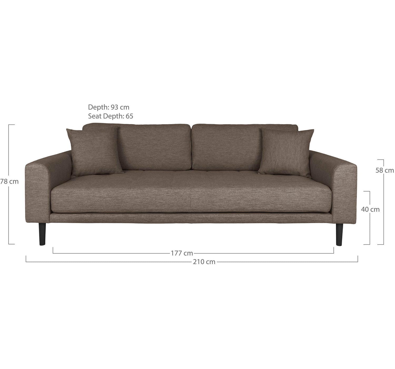 Lido 3-Personen-Sofa - 3-Personen-Sofa