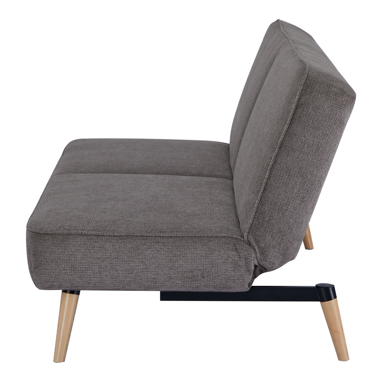 Schwanensofa Bett - Sofa Bett, braun, Naturbein HN1080