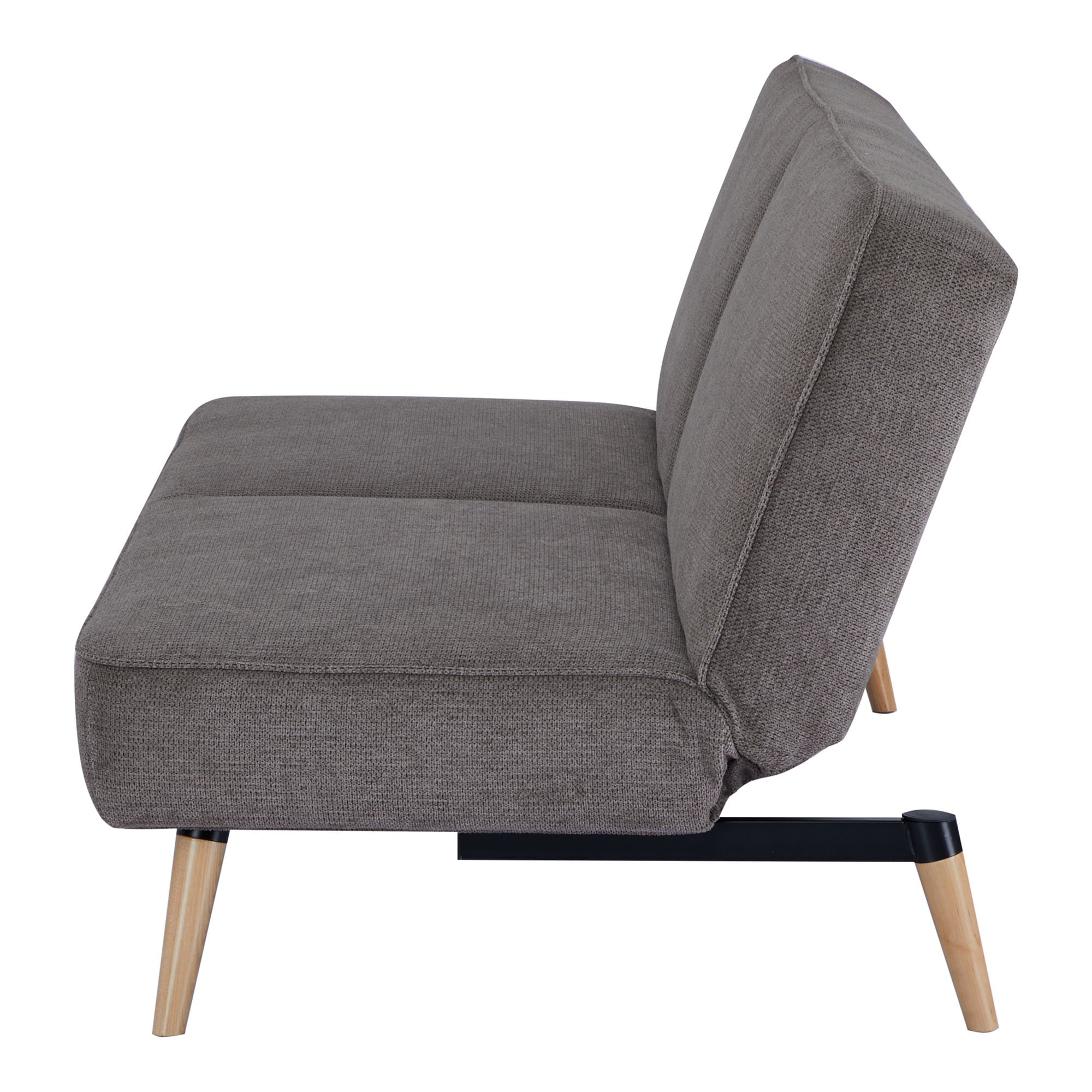 Schwanensofa Bett - Sofa Bett, braun, Naturbein HN1080