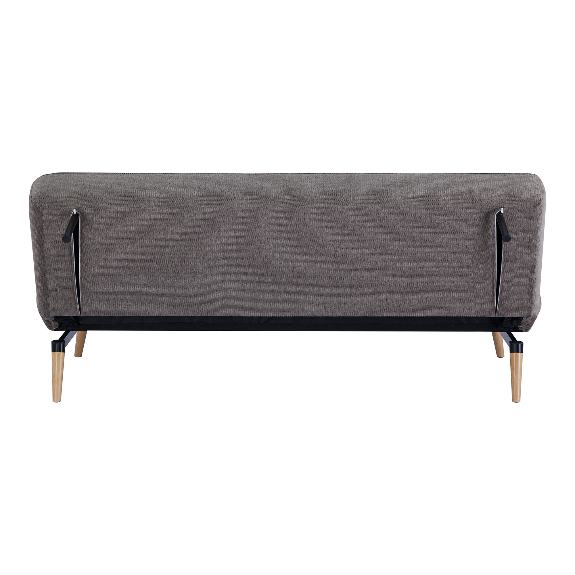 Schwanensofa Bett - Sofa Bett, braun, Naturbein HN1080