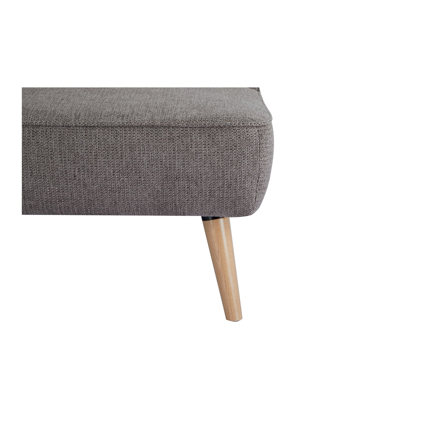 Schwanensofa Bett - Sofa Bett, braun, Naturbein HN1080