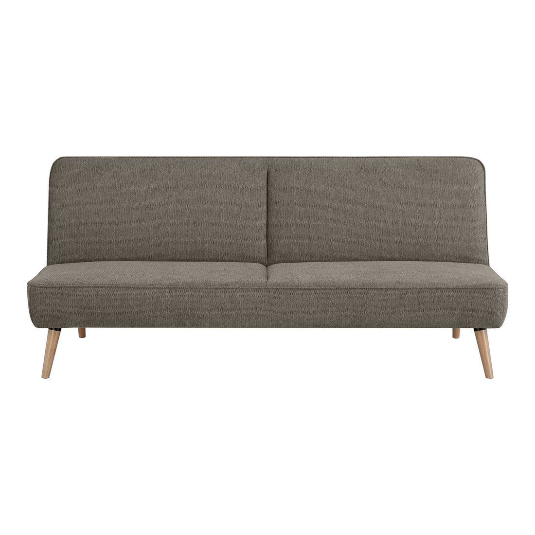 Schwanensofa Bett - Sofa Bett, braun, Naturbein HN1080