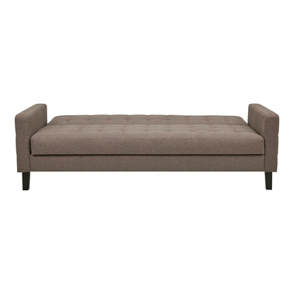 Milton Sofa Bett - Sofa Bett mit Lagerung, braune, schwarze Beine HN1089