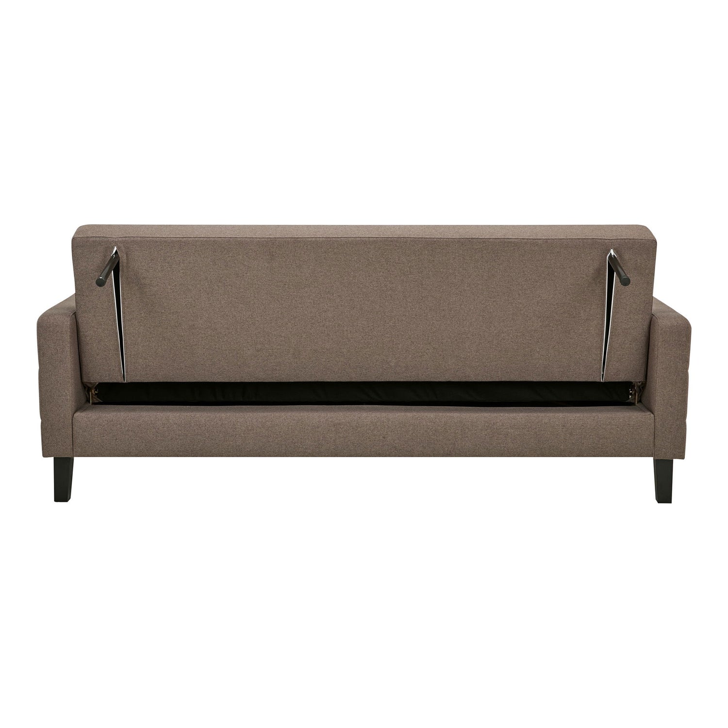Milton Sofa Bett - Sofa Bett mit Lagerung, braune, schwarze Beine HN1089