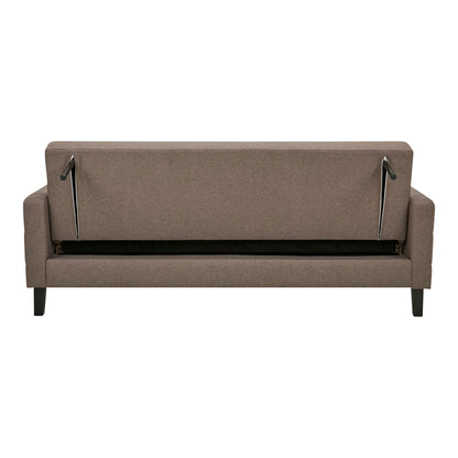 Milton Sofa Bett - Sofa Bett mit Lagerung, braune, schwarze Beine HN1089