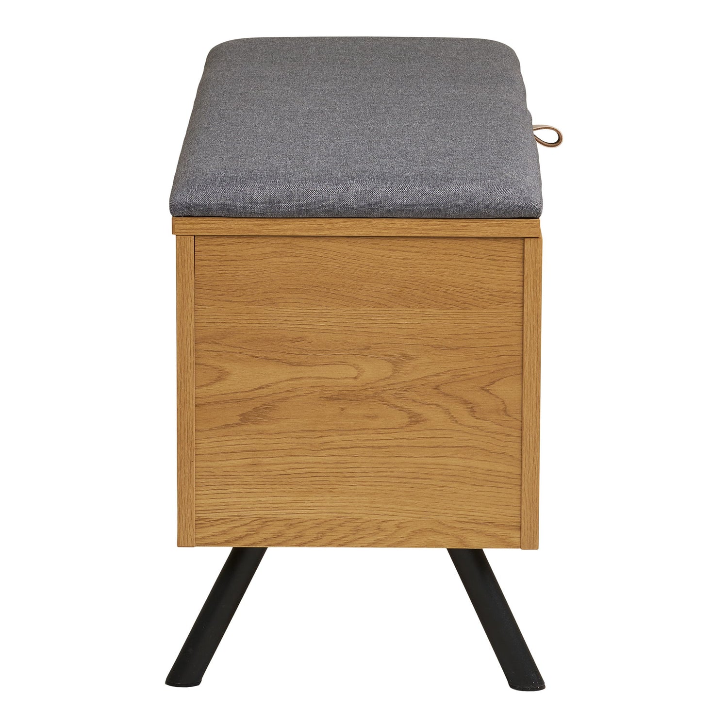 BARCO -Bank mit Speicher - Bank mit Speicher, Eiche Look 92x33x48 cm