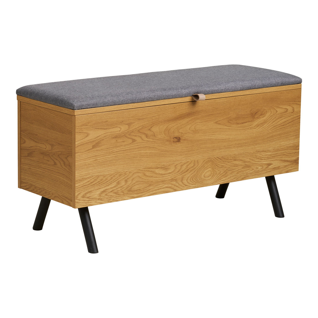 BARCO -Bank mit Speicher - Bank mit Speicher, Eiche Look 92x33x48 cm