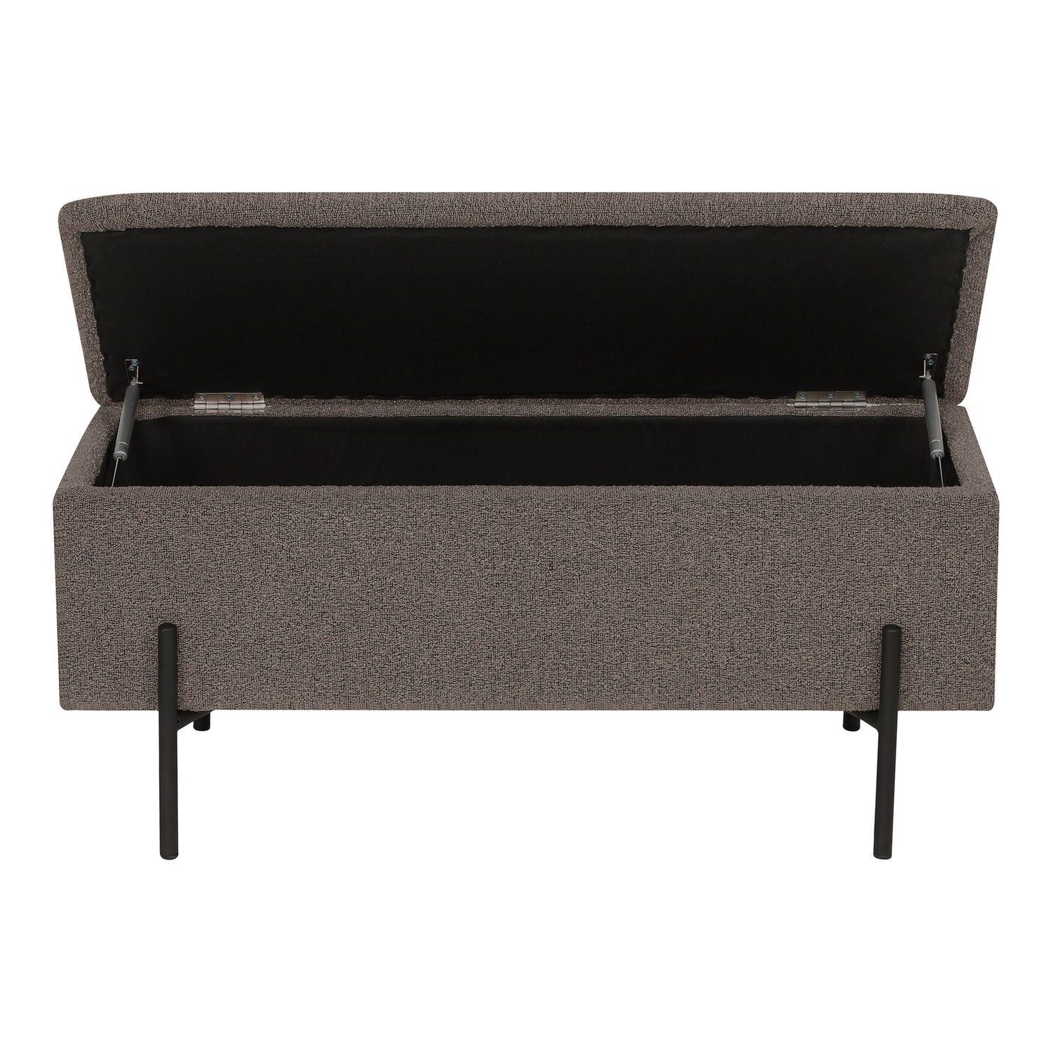 Watford Bench - Bank mit Lagerung, Bouclé, Brown 95x36.5x43 cm, HN1061