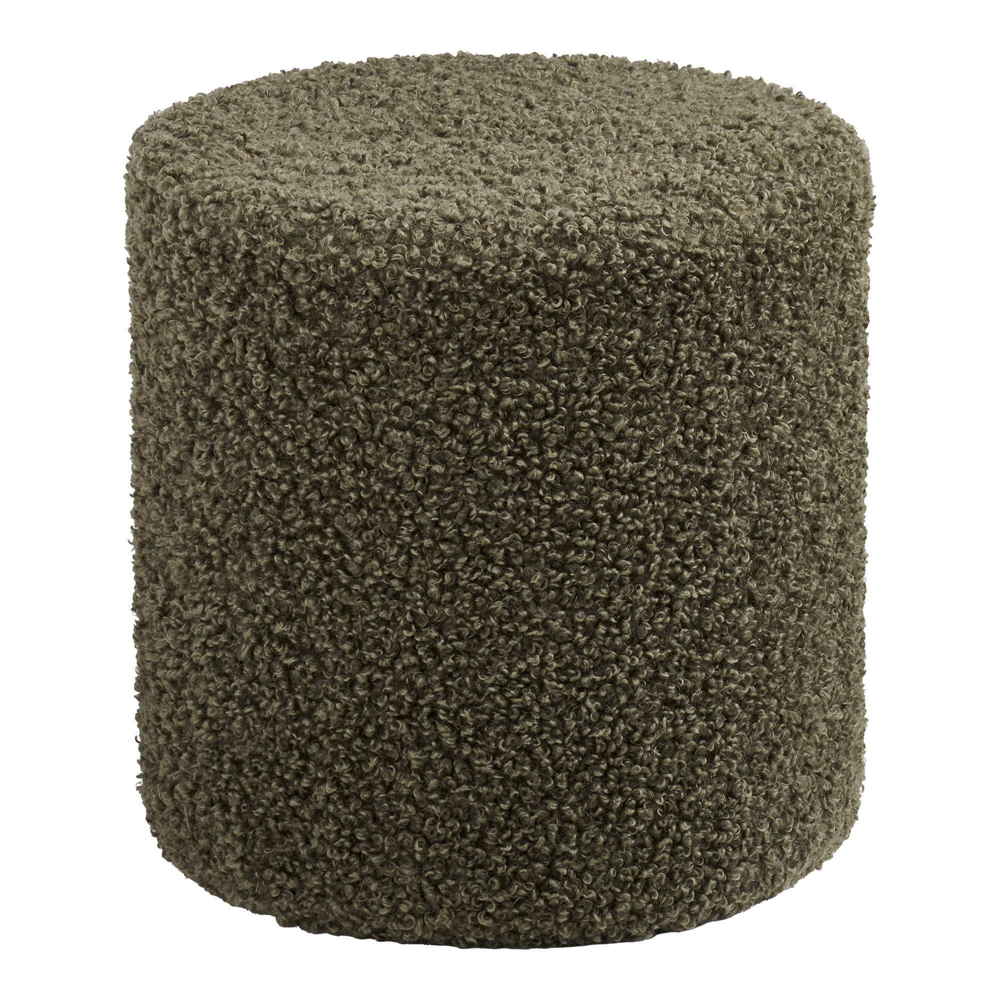 Ejby PUF - PUF, TEDDY, GREEN Ø34X36 CM, HN1301