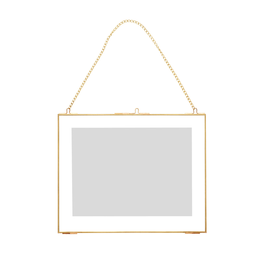 Deckenrahmenkette kleine Messingfarbe - 30xH24cm