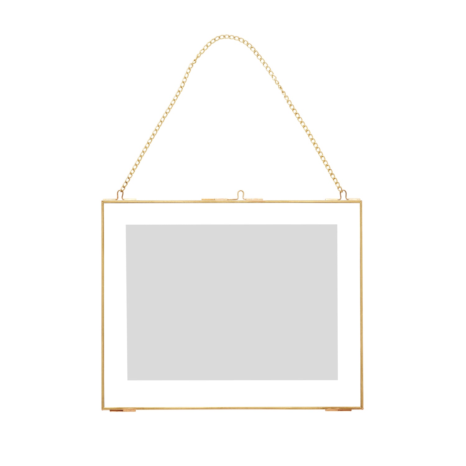 Deckenrahmenkette kleine Messingfarbe - 30xH24cm