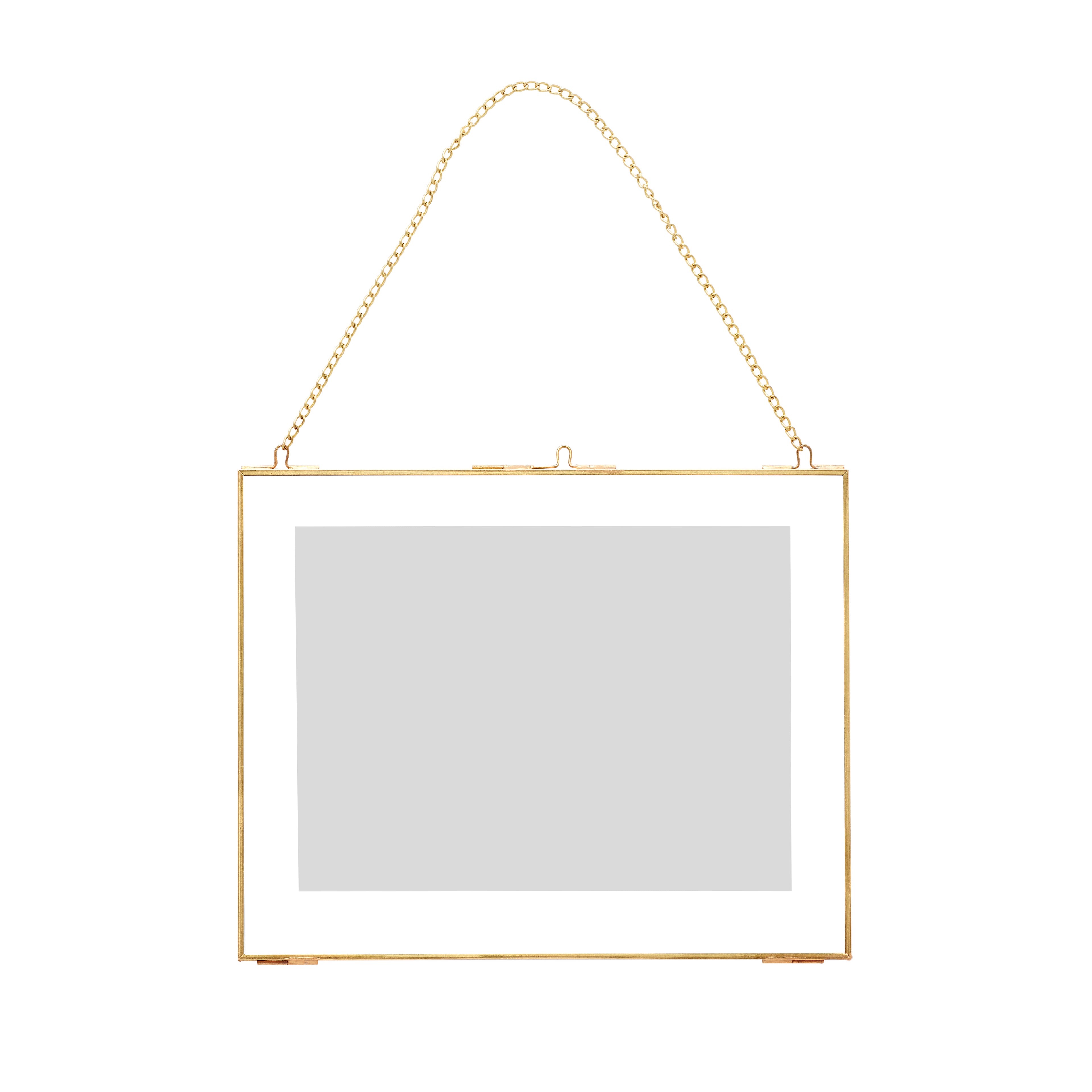 Deckenrahmenkette kleine Messingfarbe - 30xH24cm