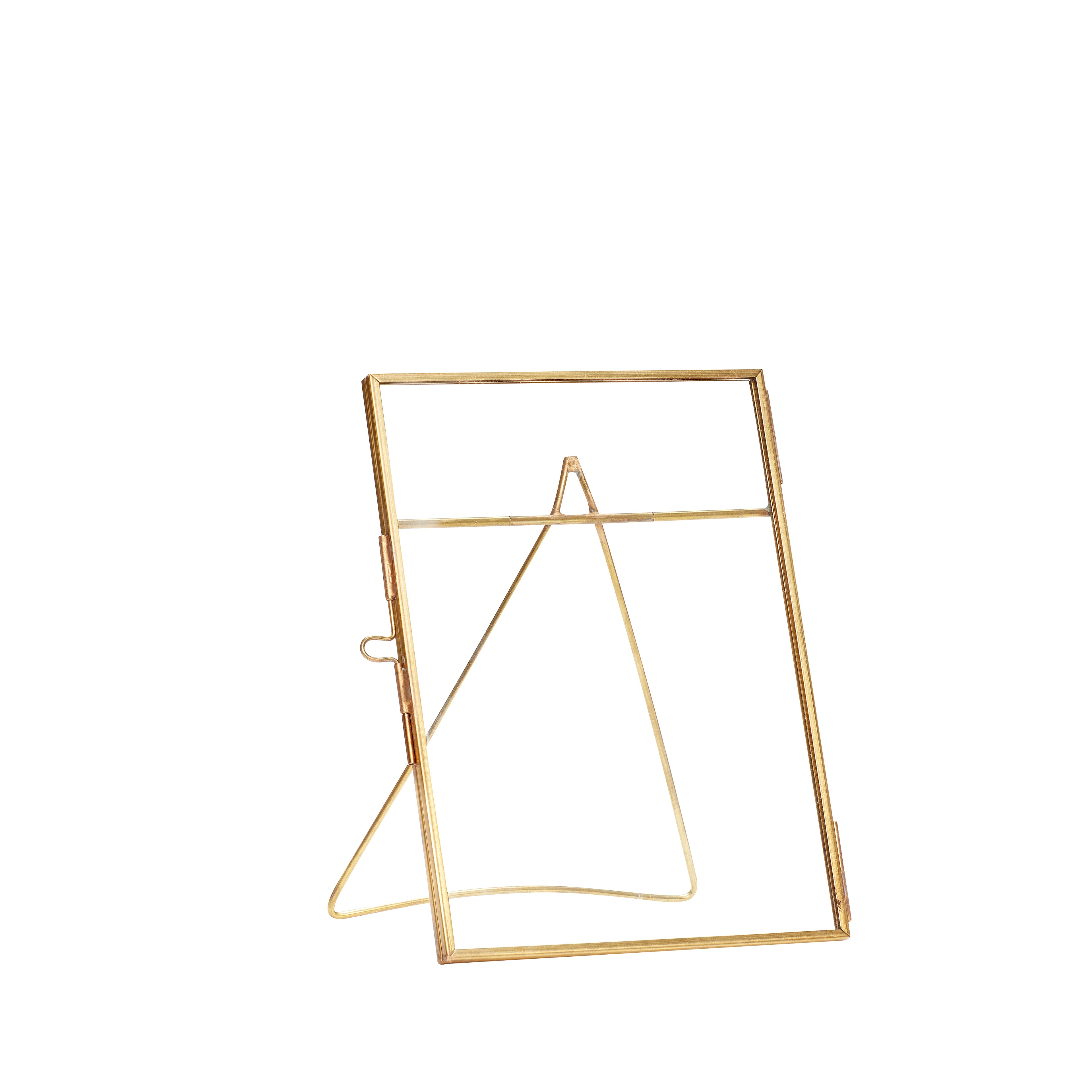 Loft Frame Standing Messing Farbe - 13xh18cm