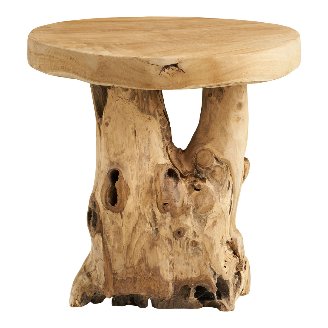 Palena Beistelltisch – Beistelltisch, Teak, natur ø40x45 cm