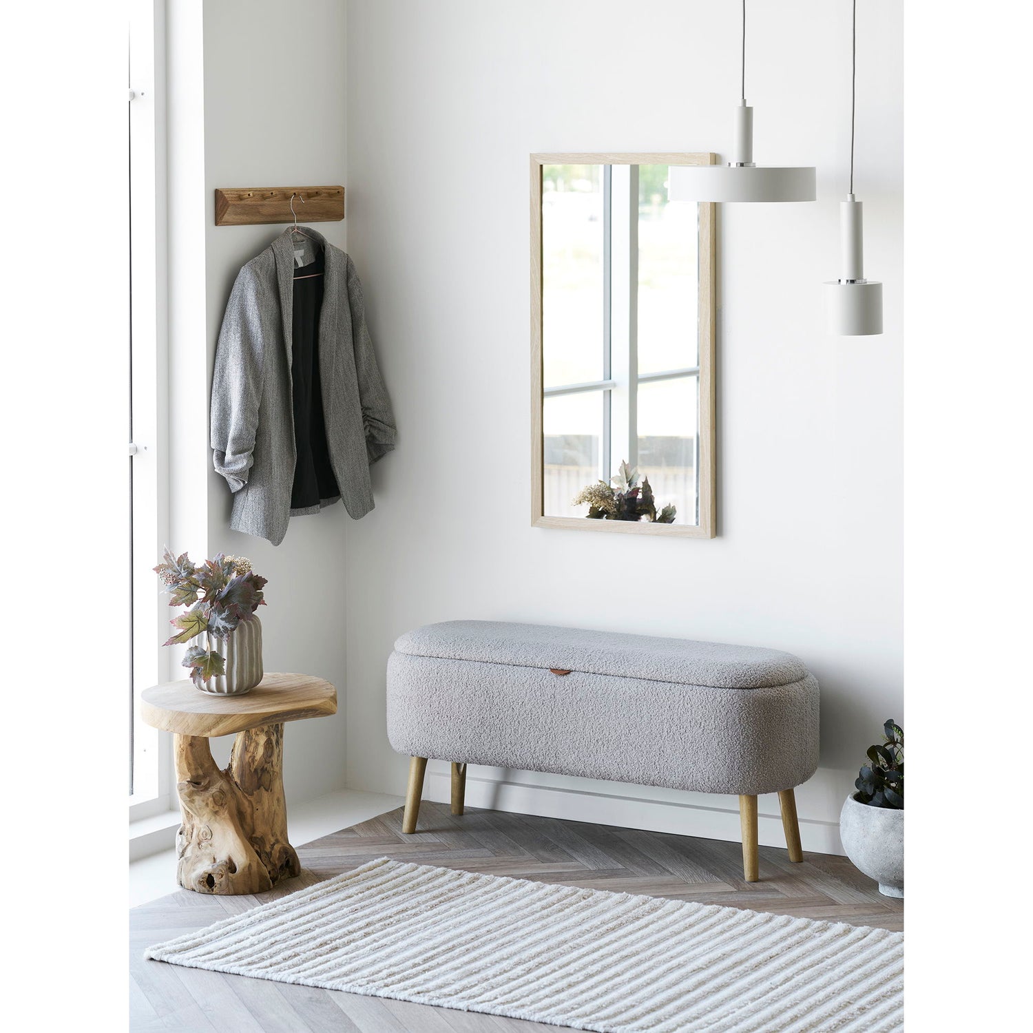 Palena Side Table - Beistelltisch, Teak, Natur Ø40x45 cm