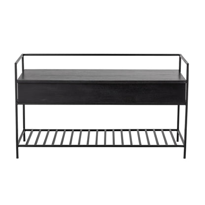Bloomingville Abelone Bank, Schwarz, FSC 100%® Mango
