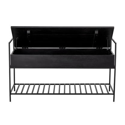 Bloomingville Abelone Bank, Schwarz, FSC 100%® Mango