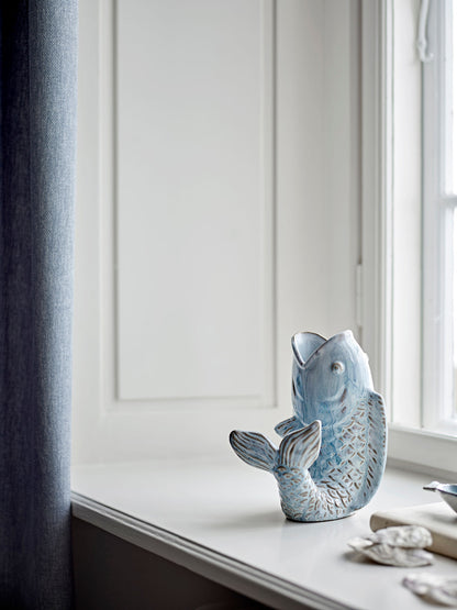 Kreative Kollektion Hiro Vase, Blue, Steinzeug