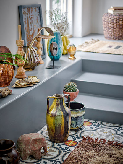 Kreative Sammlung Kalian Vase, Blau, Glas